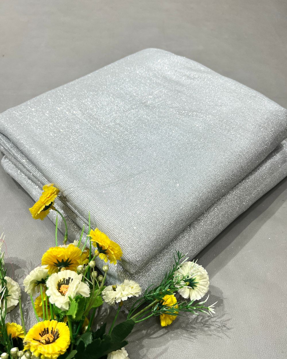 Imported Sparkle Silver Colour 55 Inches Width