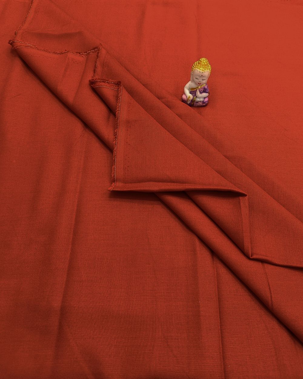 Plain Rayon-cotton Rose Red Colour 44 Inches Width