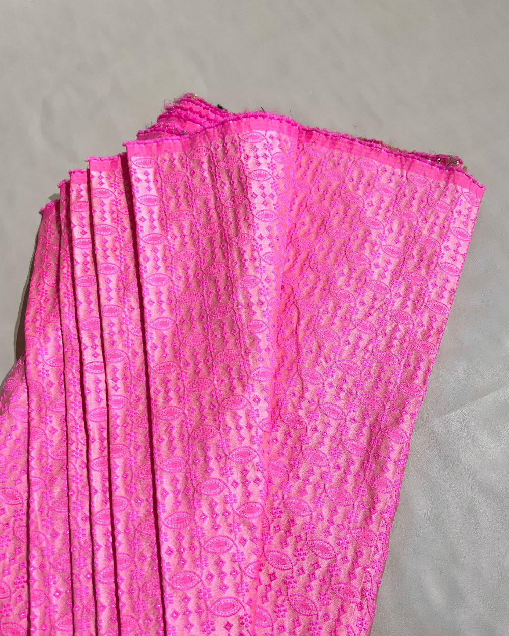 Brocade Baby Pink Colour 60 Inches Width