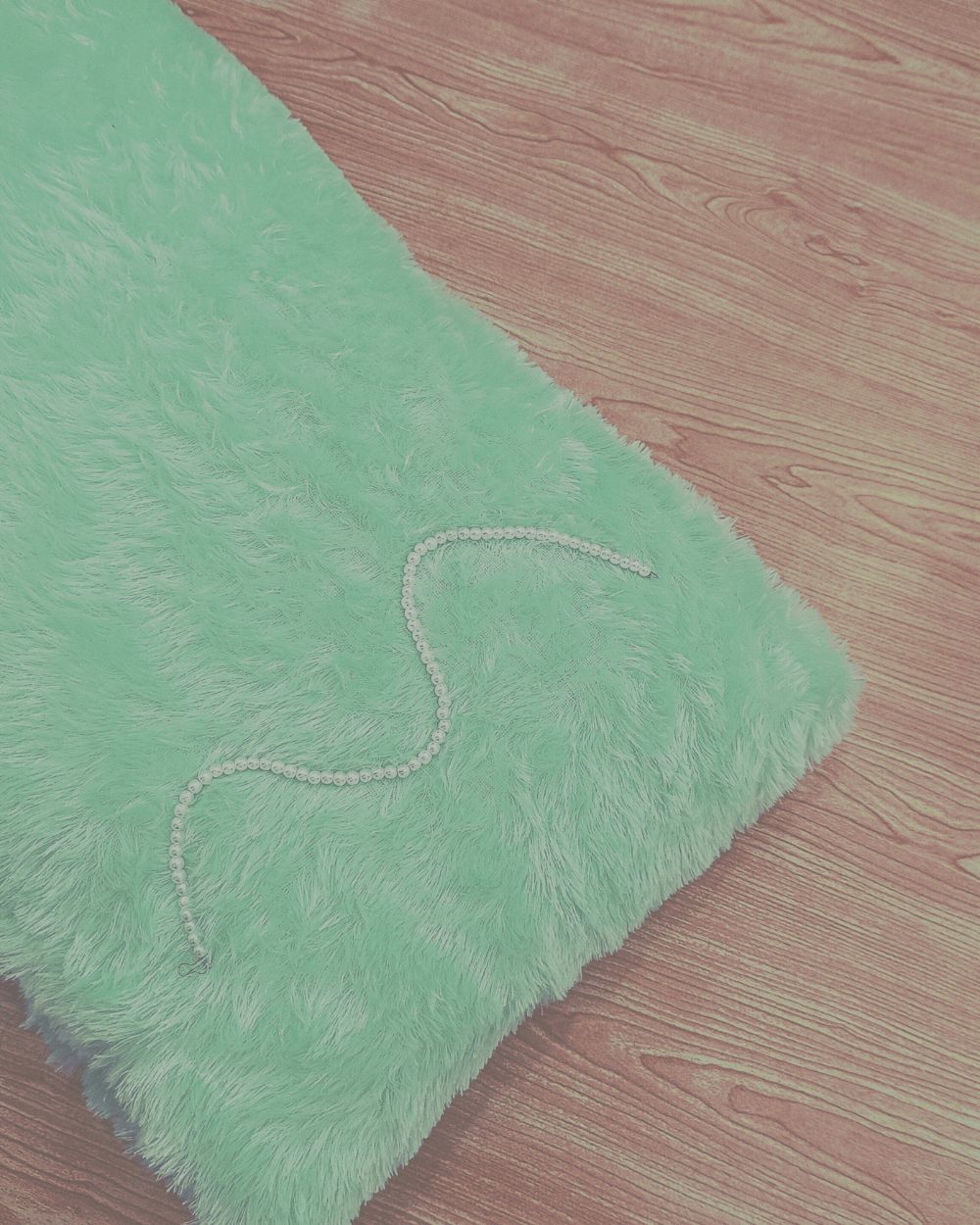 Imported Fur Turquoise Colour 60 Inches Width