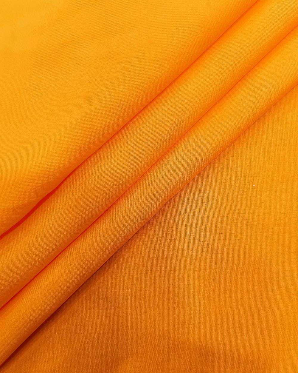 Plain Butter Crepe(American) Fresh Orange Colour 42 Inches Width