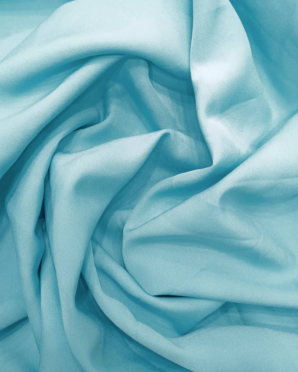 Plain Butter Crepe(American) Sky Blue Colour 42 Inches Width