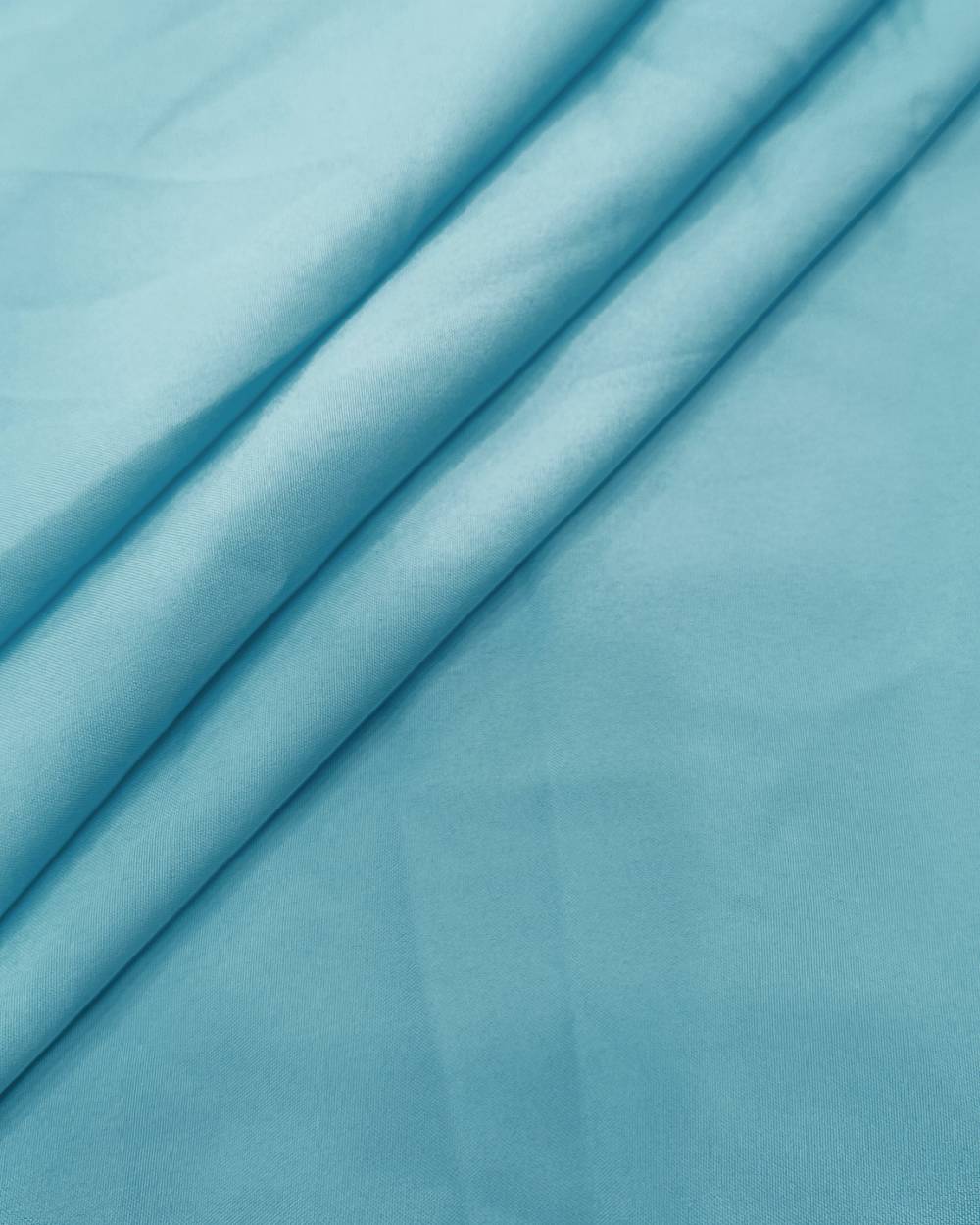 Plain Butter Crepe(American) Sky Blue Colour 42 Inches Width