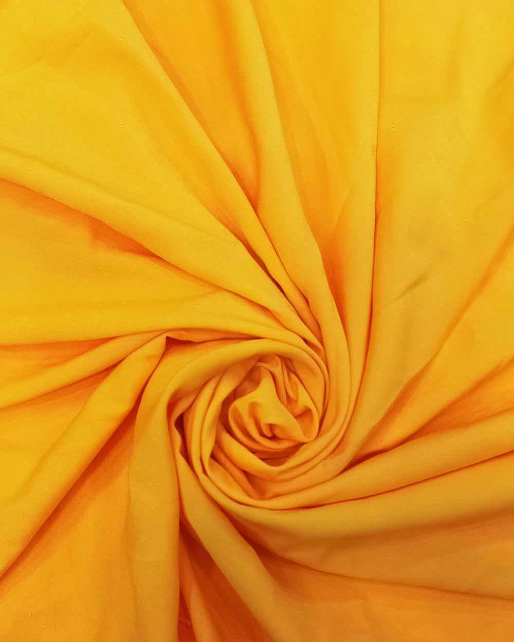 Plain Butter Crepe (American) Mango Yellow Colour 42 Inches Width