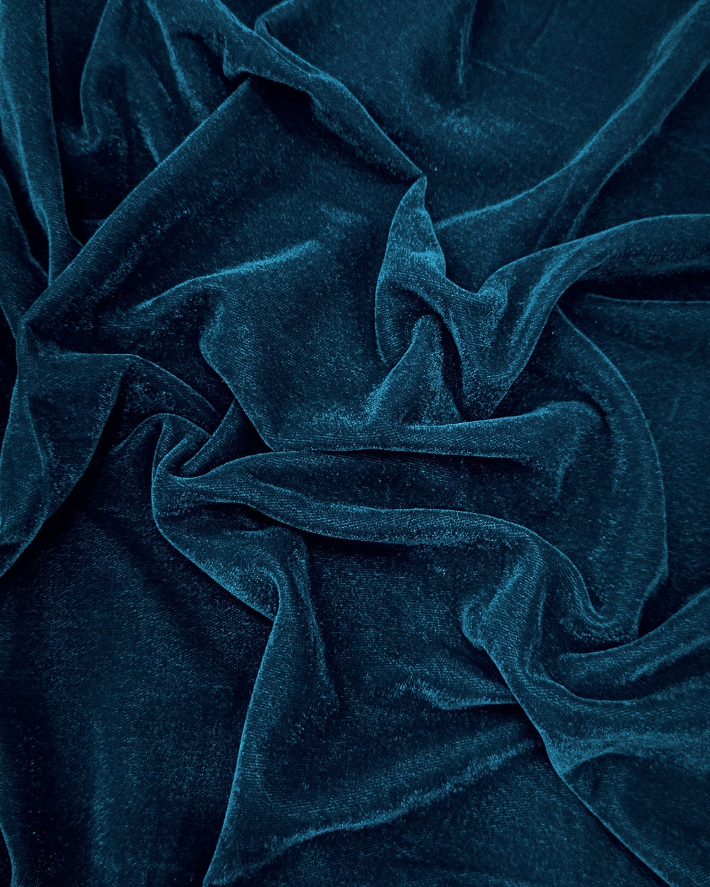 Plain Premium Velvet Peacock Blue Colour 42 Inches Width