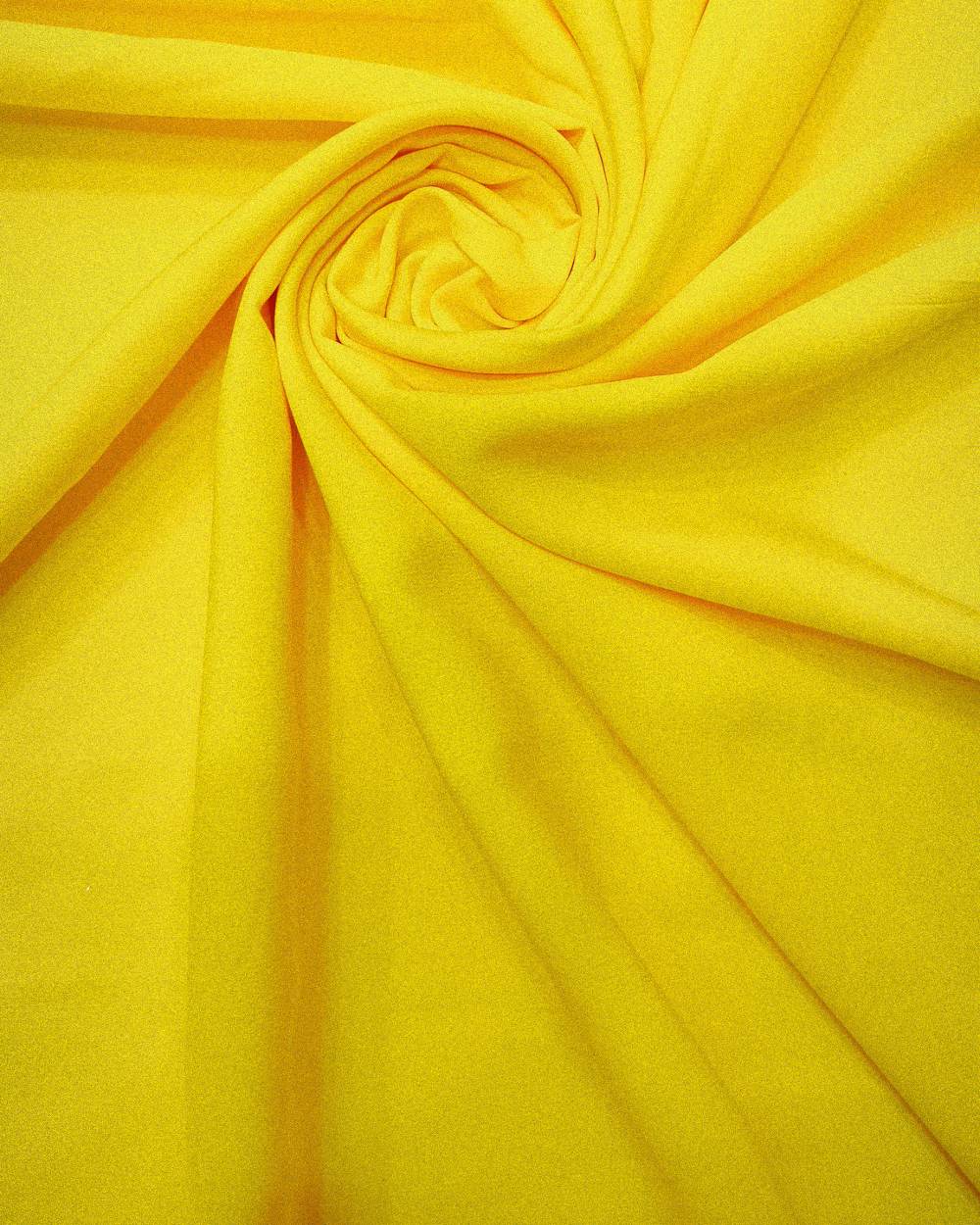 Plain Butter Crepe (American) Lemon Yellow Colour 42 Inches Width