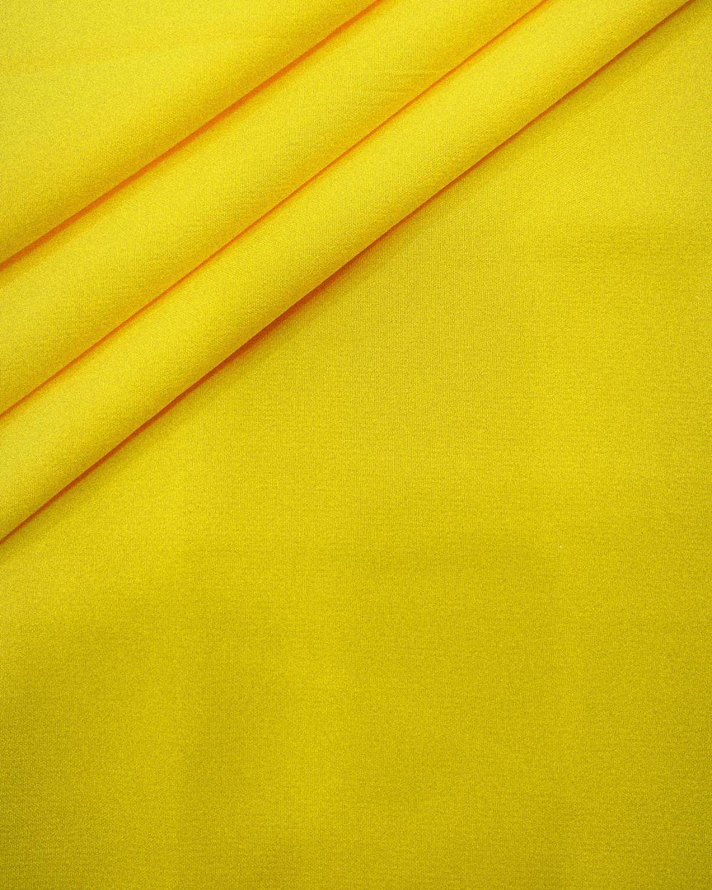 Plain Butter Crepe (American) Lemon Yellow Colour 42 Inches Width