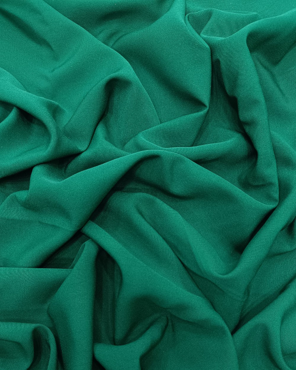 Plain Butter Crepe(American) Peacock Green (Morpankhi) Colour 42 Inches Width