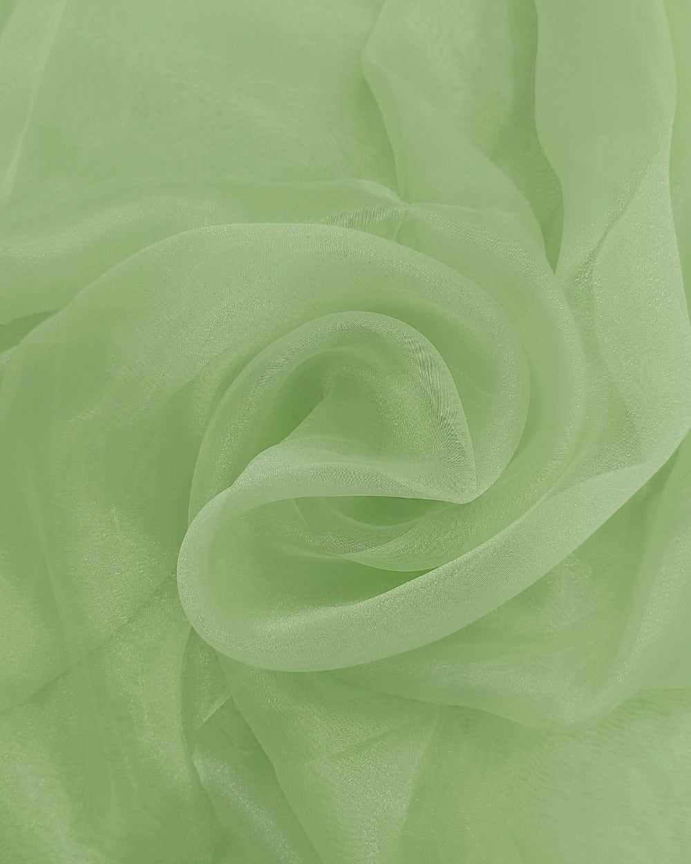 Plain Organza Light Pista Green Colour 45 Inches Width