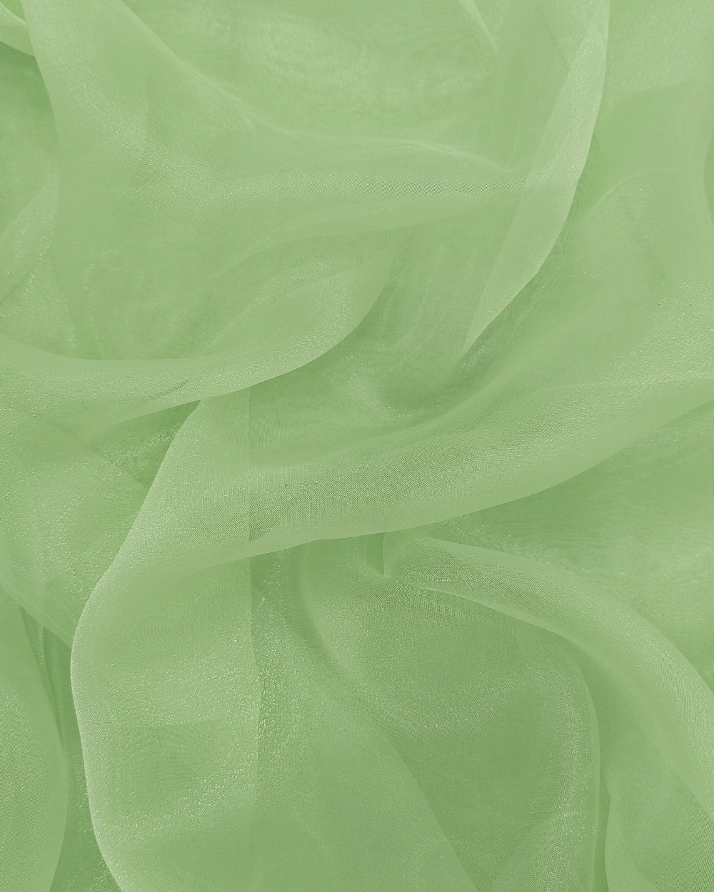 Plain Organza Light Pista Green Colour 45 Inches Width