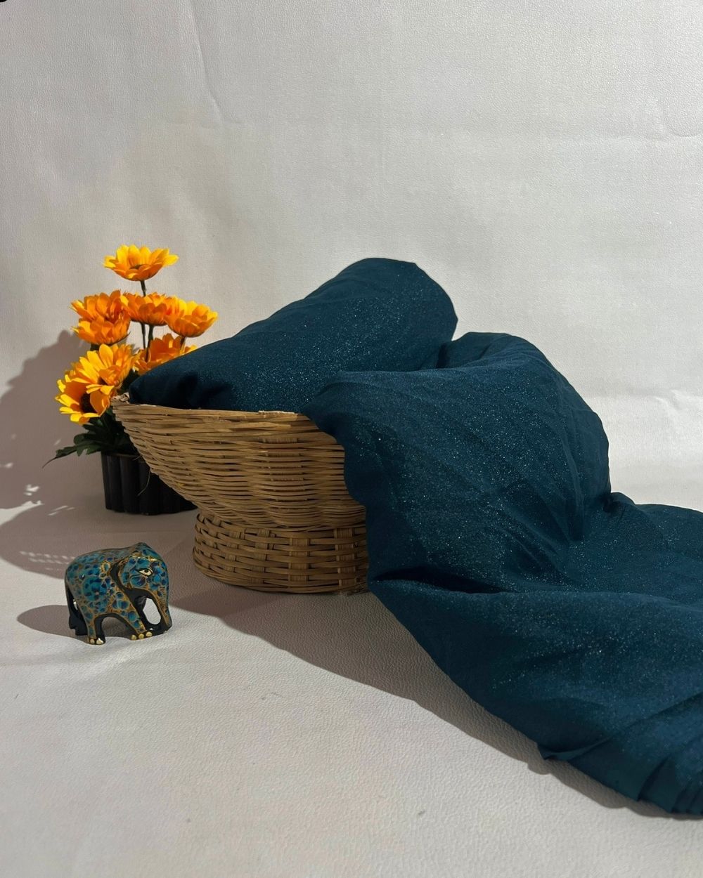 Plain Star Georgette Kerosene Colour 44 Inches Width