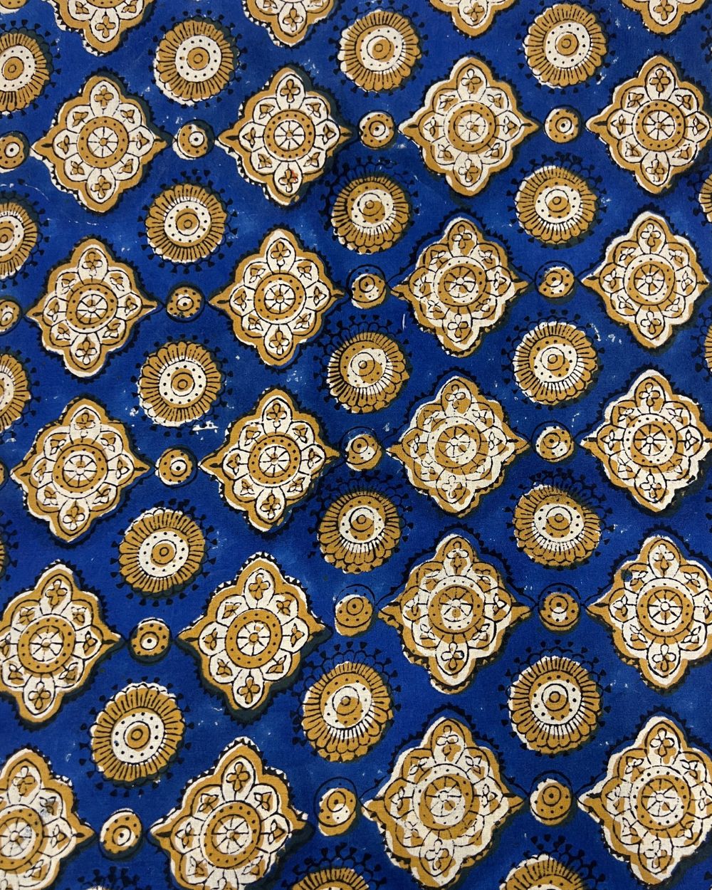 Bagru Hand Block Printed Cotton Blue Colour 45 Inches Width