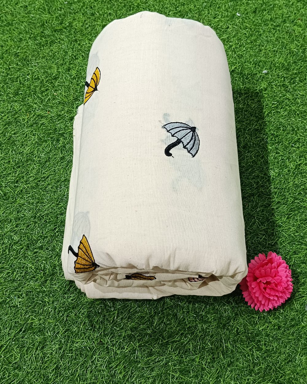 Kora Cotton Work Multicolor 45 Inches Width