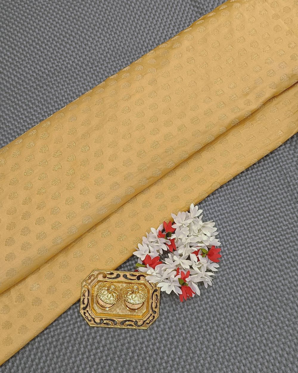 Banarasi Golden Colour 42 Inches Width