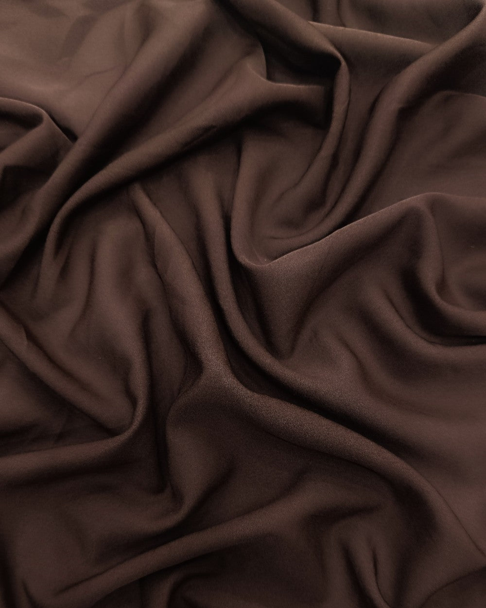 Plain Butter Crepe(American) Toffee Brown Colour 42 Inches Width