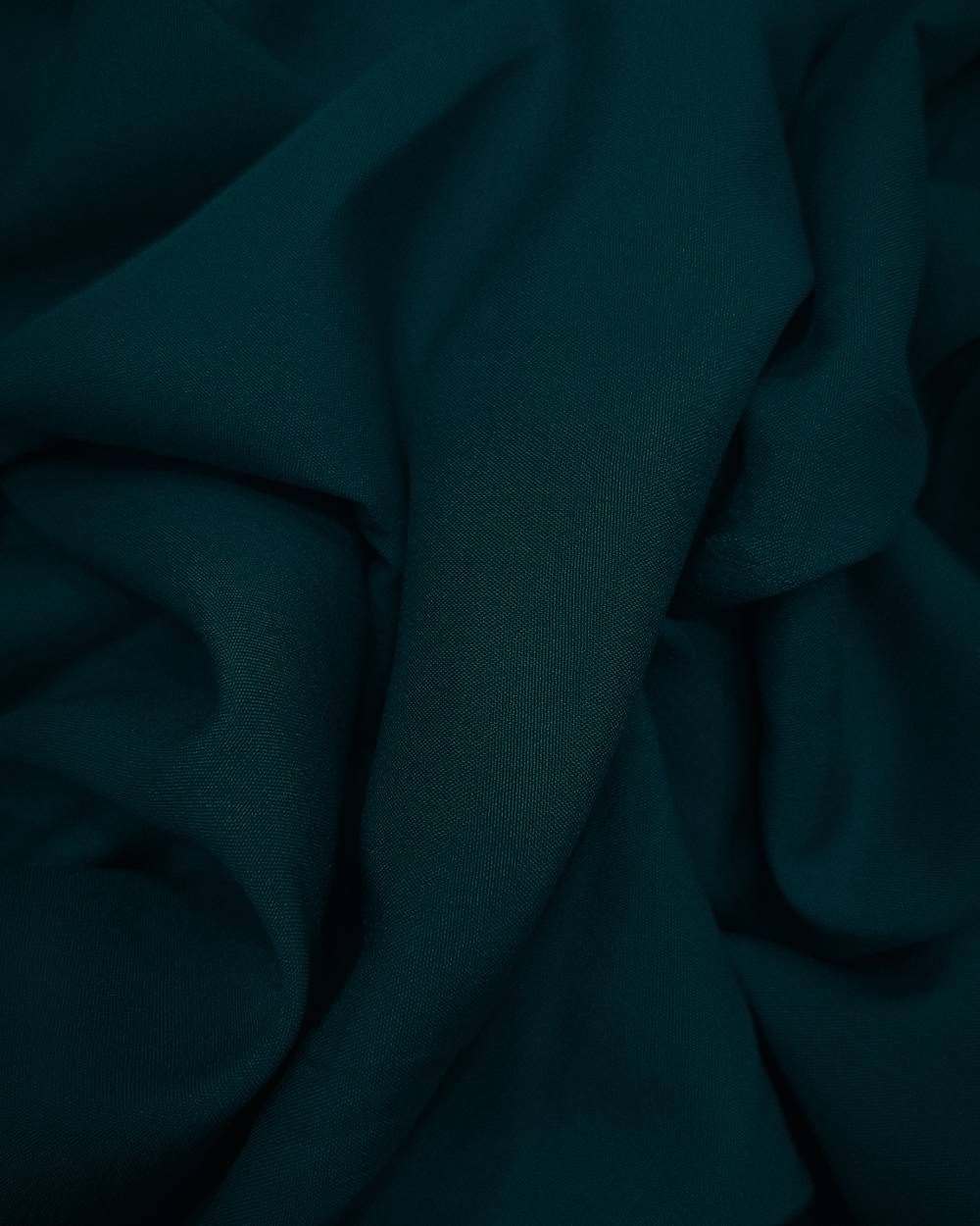 Plain Butter Crepe(American) Peacock Blue Colour 42 Inches Width