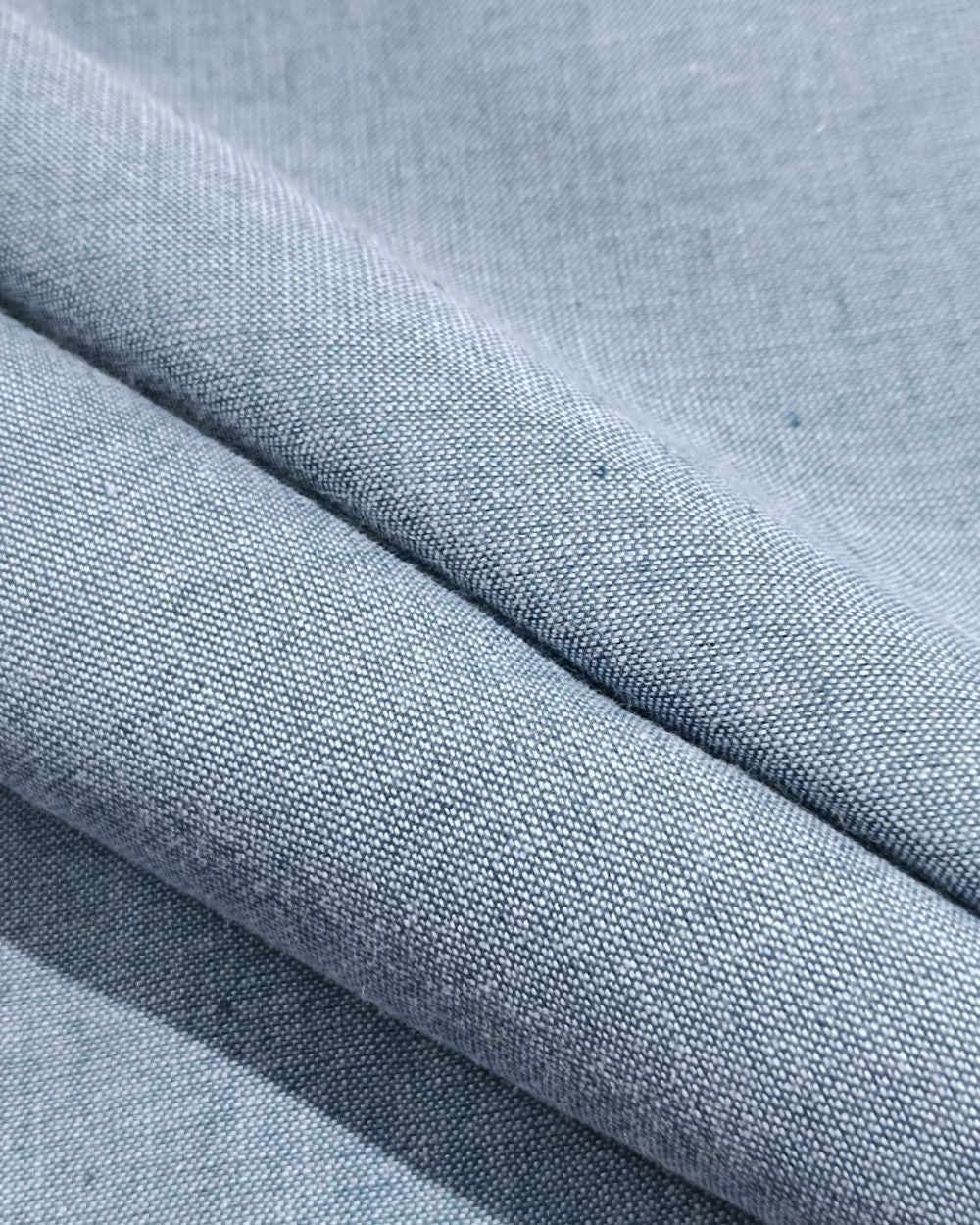 Plain Khadi Cotton Fabric Bluish Grey Colour 45 Inches Width