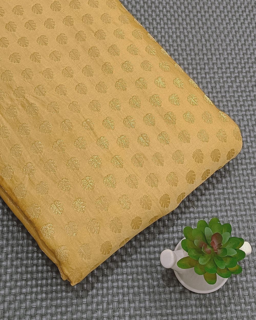 Banarasi Golden Colour 42 Inches Width