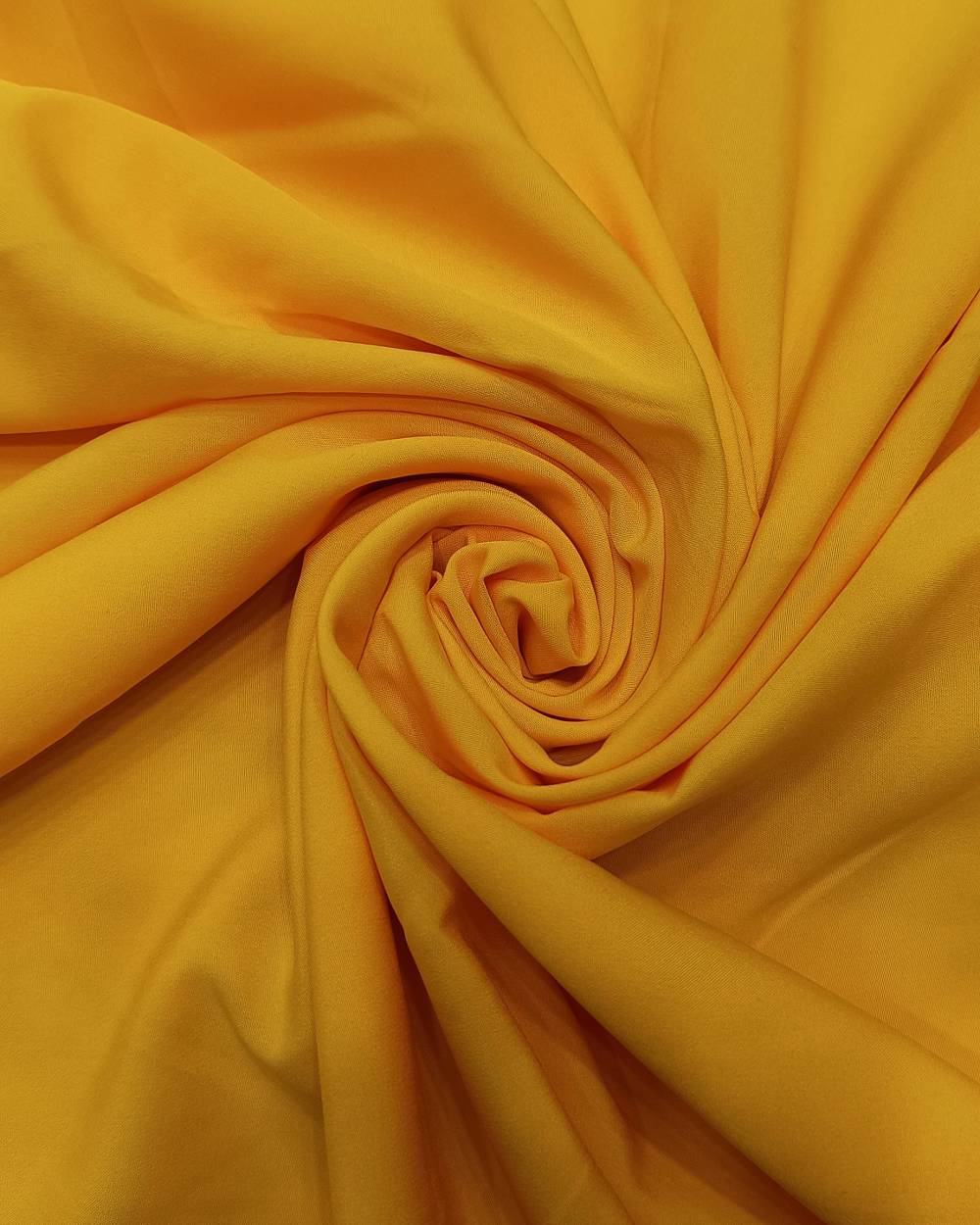 Plain Butter Crepe (American) Yellow Colour 42 Inches Width