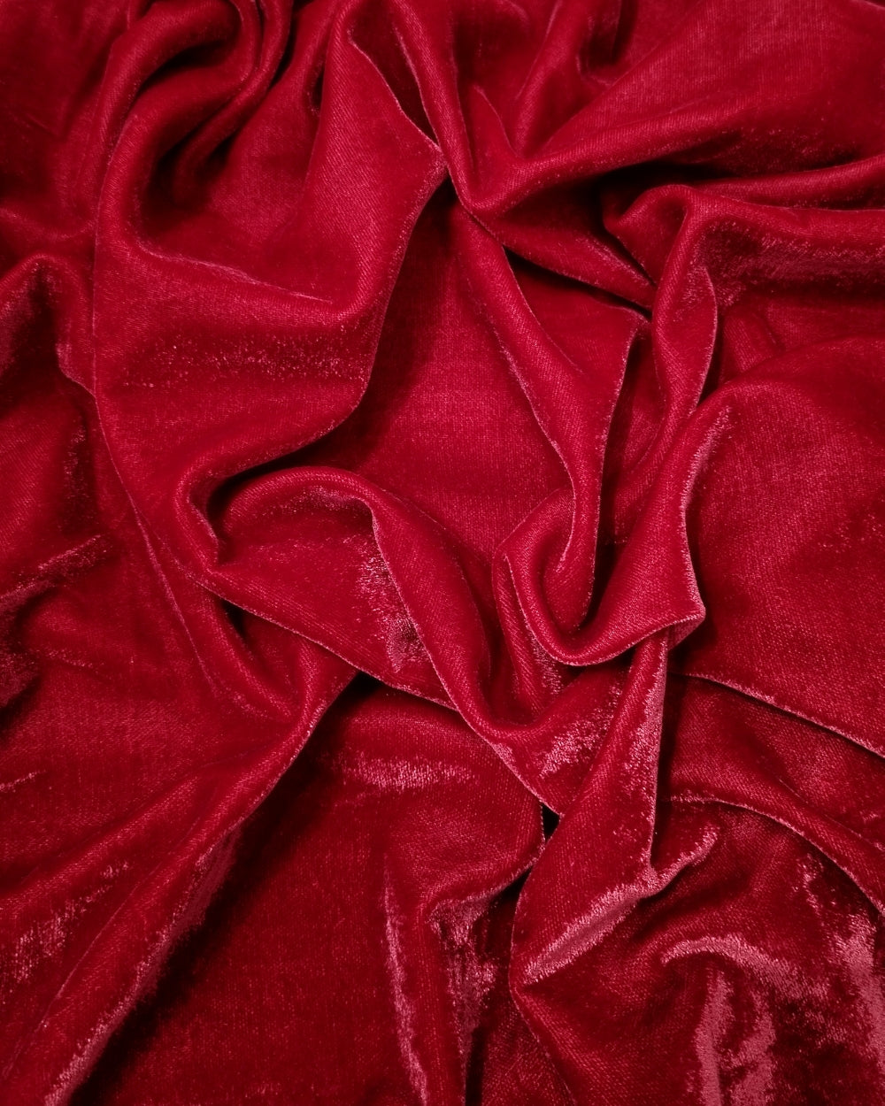 Plain Premium Velvet Red Colour 42 Inches Width