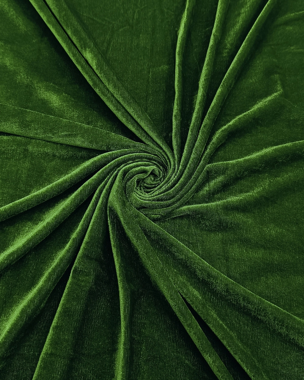 Plain Velvet Moss Green Colour 60 Inches Width
