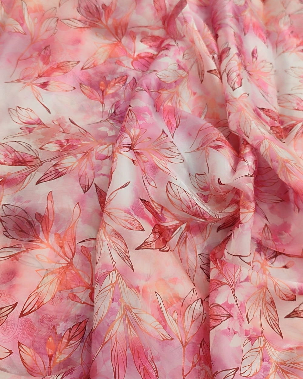 Printed Jimmy Choo Peach Colour 44 Inches Width