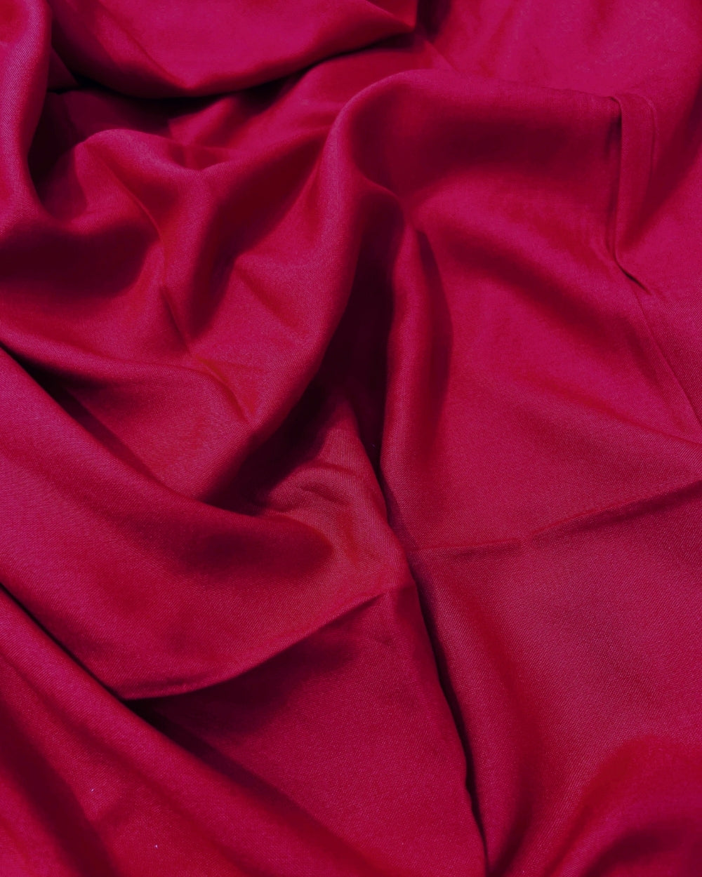 Plain Rayon-cotton Raspberry Pink Colour 44 Inches Width