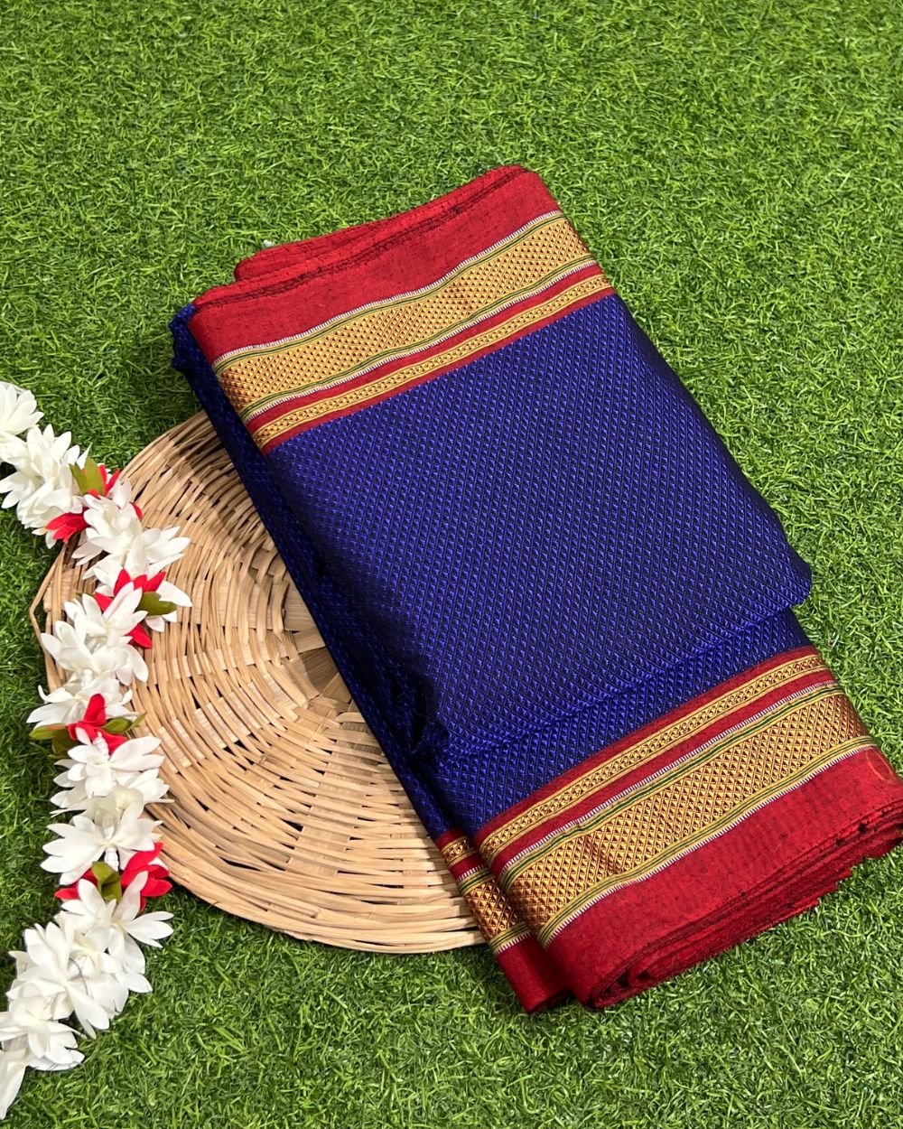 Cotton Khun Ink Blue Colour 36 Inches Width