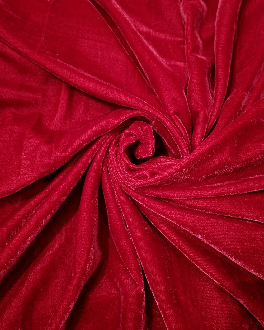 Plain Premium Velvet Red Colour 42 Inches Width