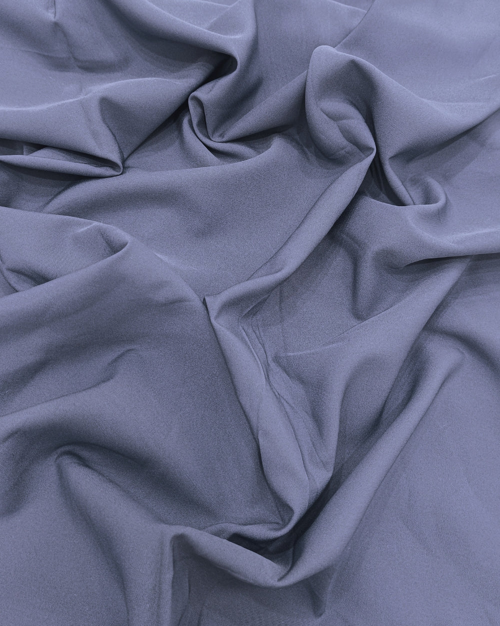 Plain Butter Crepe(American) Blue Grey Colour 42 Inches Width