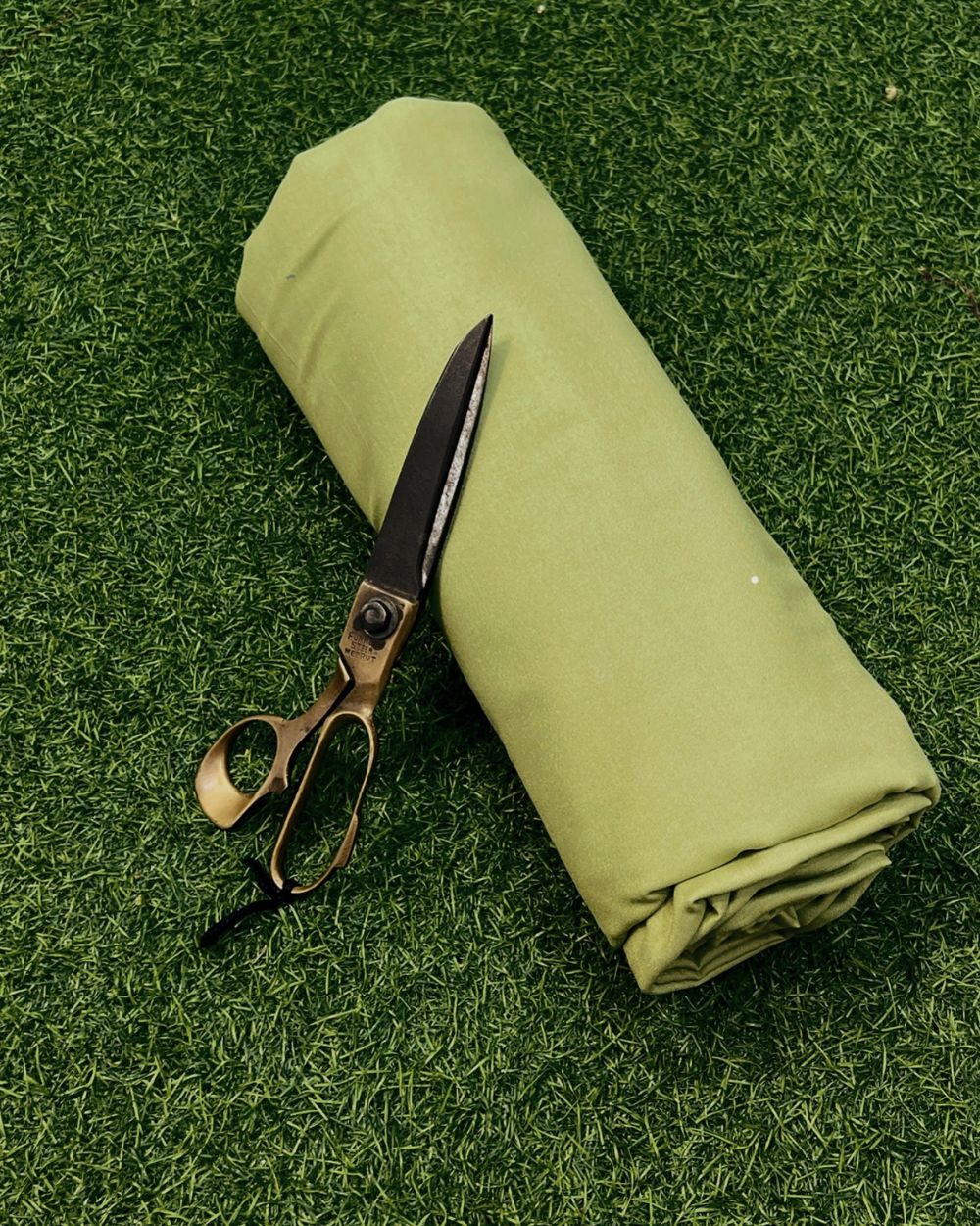 Plain Rayon-cotton Light Olive Green Colour 44 Inches Width