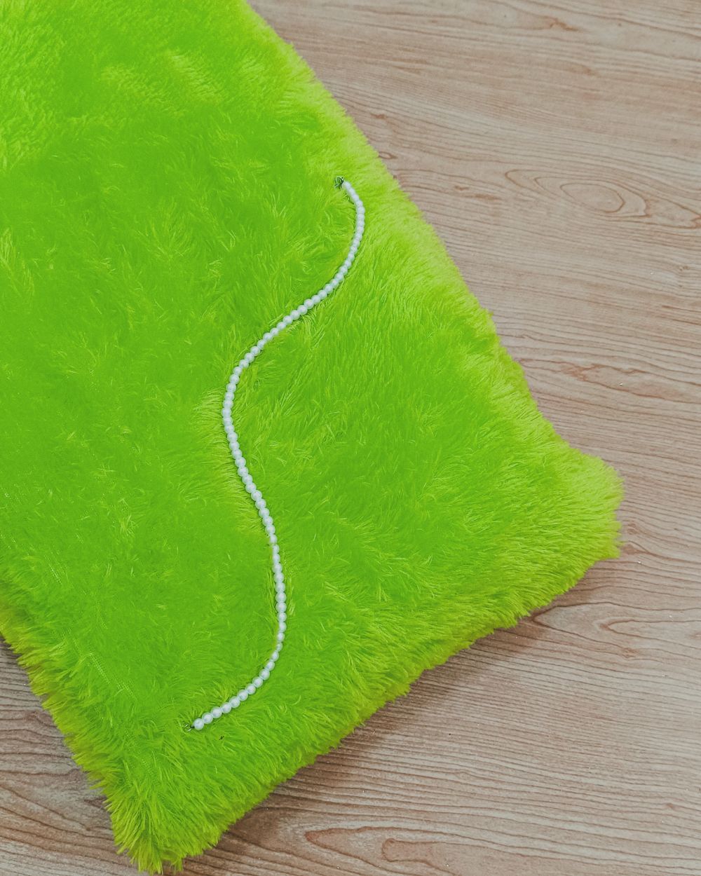 Imported Fur Parrot Green Colour 60 Inches Width