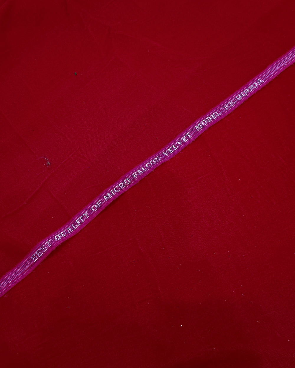 Plain Premium Velvet Red Colour 42 Inches Width