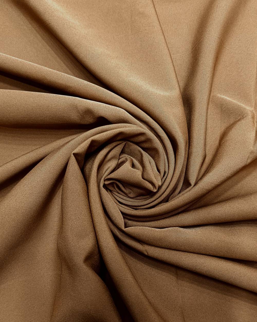 Plain Butter Crepe (American) Peanut Brown Colour 42 Inches Width
