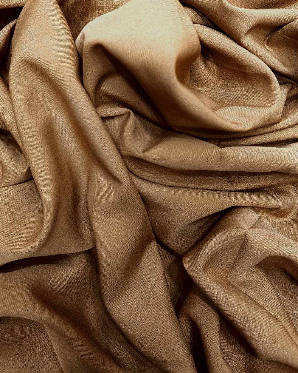Plain Butter Crepe (American) Peanut Brown Colour 42 Inches Width