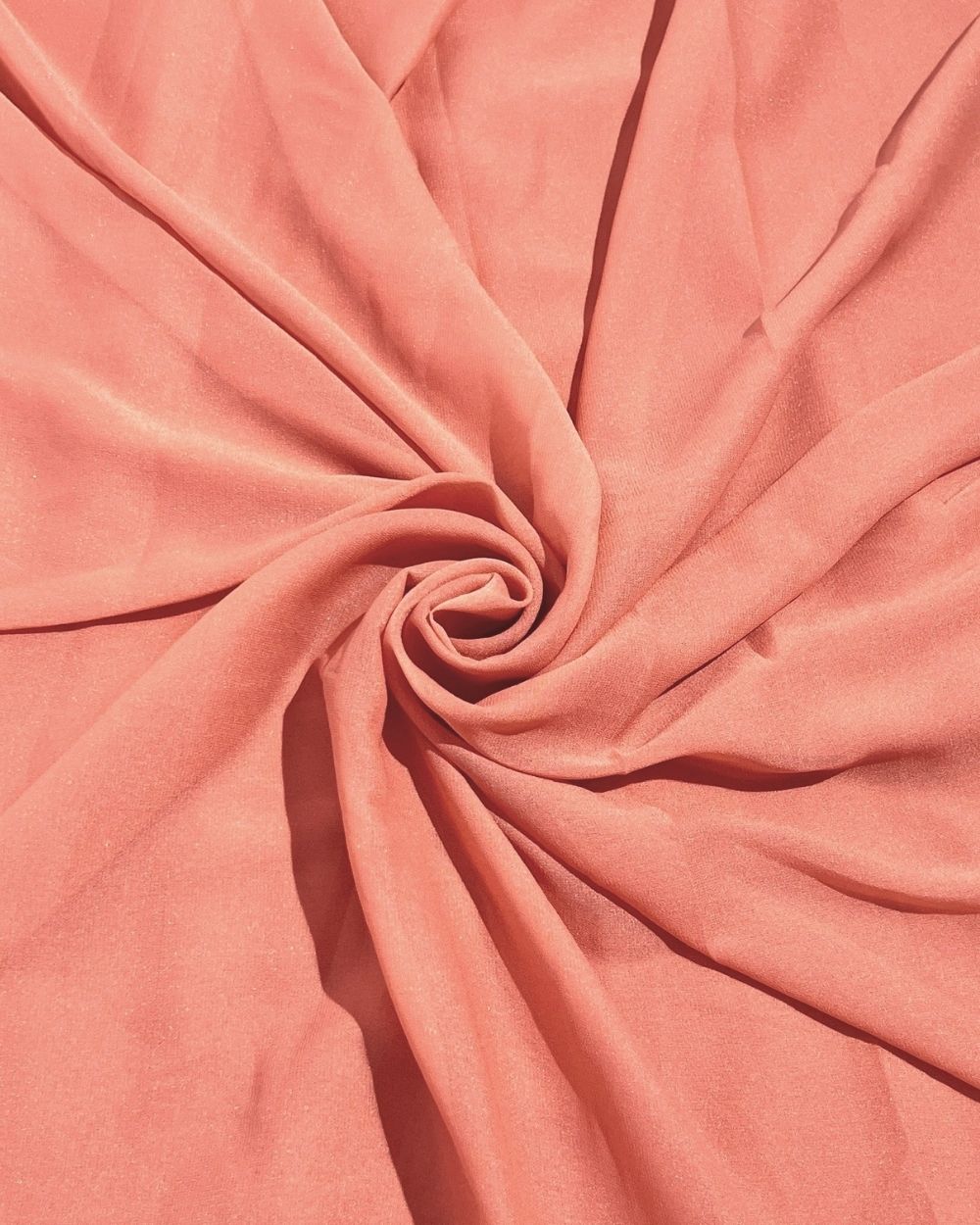 Plain Star Georgette Peach Colour 44 Inches Width