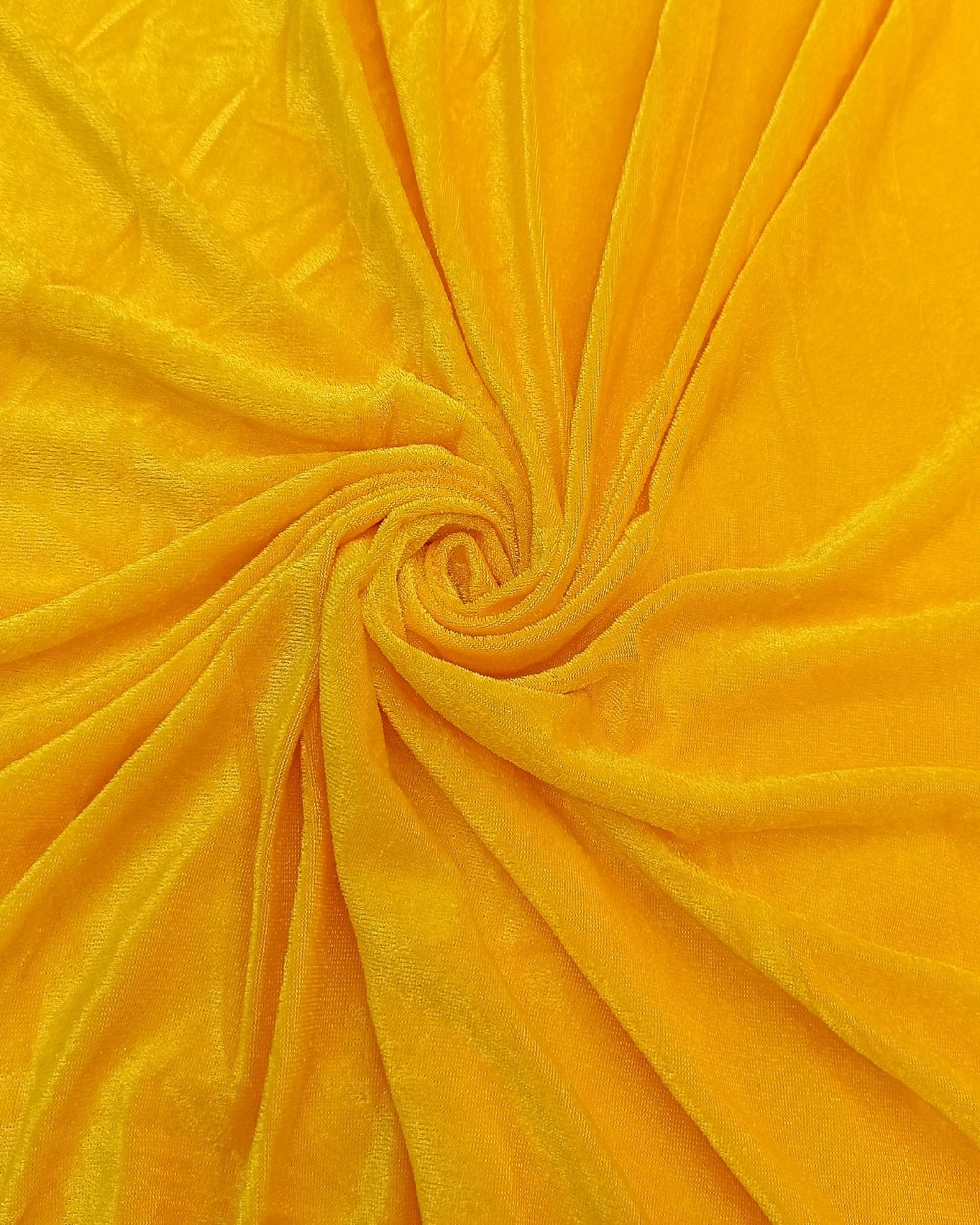 Plain Velvet Turmeric Yellow Colour 60 Inches Width