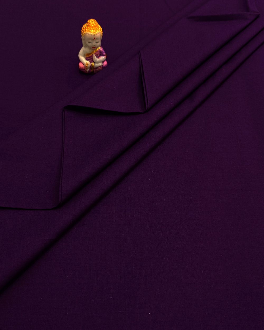 Plain Poplin-Cotton Dark Purple Colour 42 Inches Width