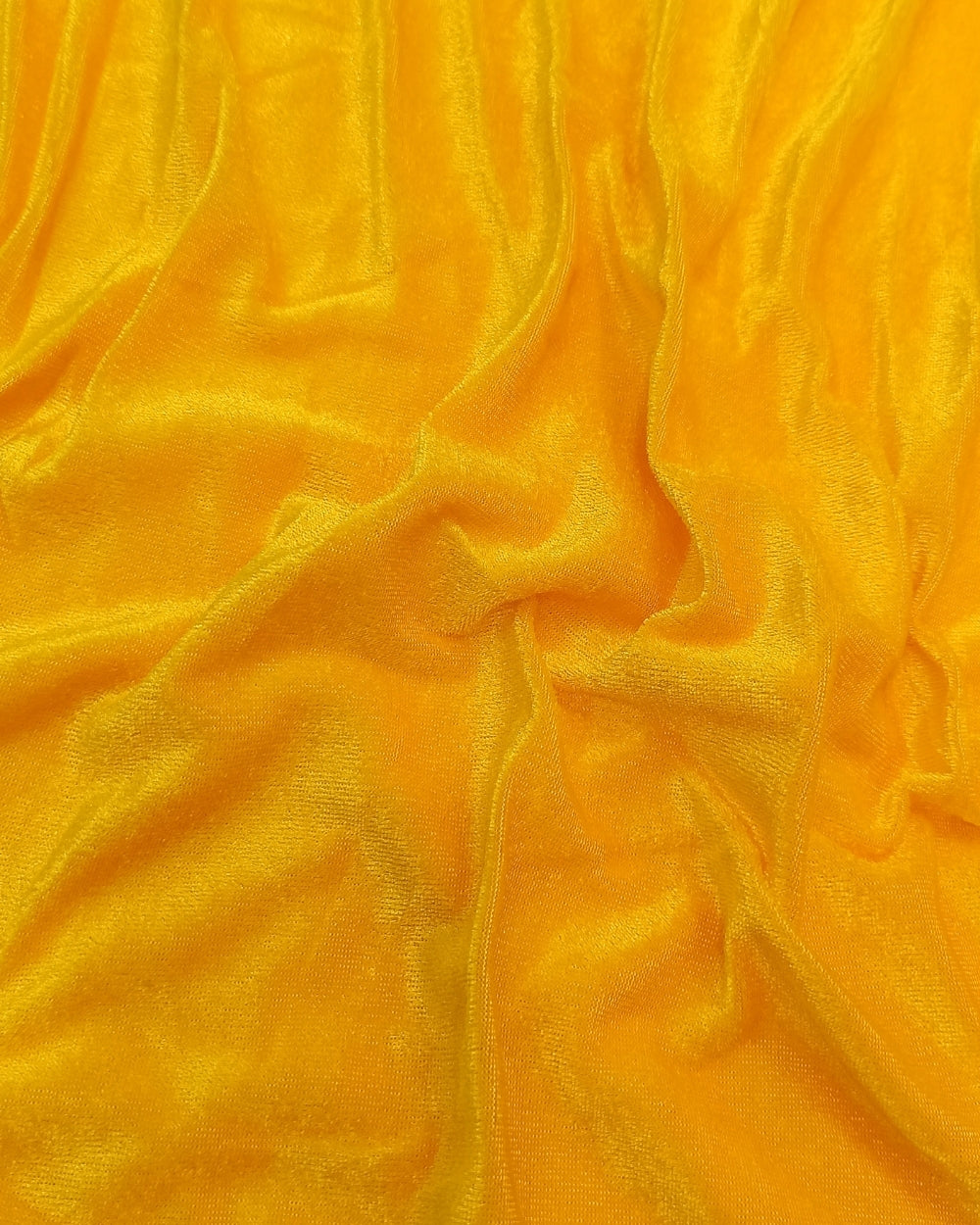 Plain Velvet Turmeric Yellow Colour 60 Inches Width