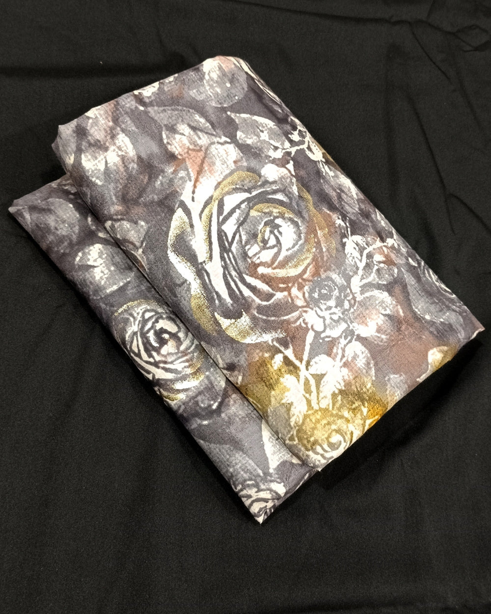 Printed Cotton(Foil) Grey Colour 44 Inches Width