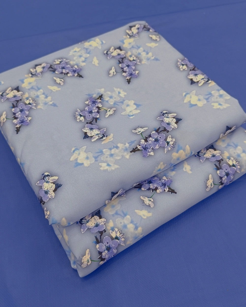 Printed Crepe Digital Lavender Colour 44 Inches Width