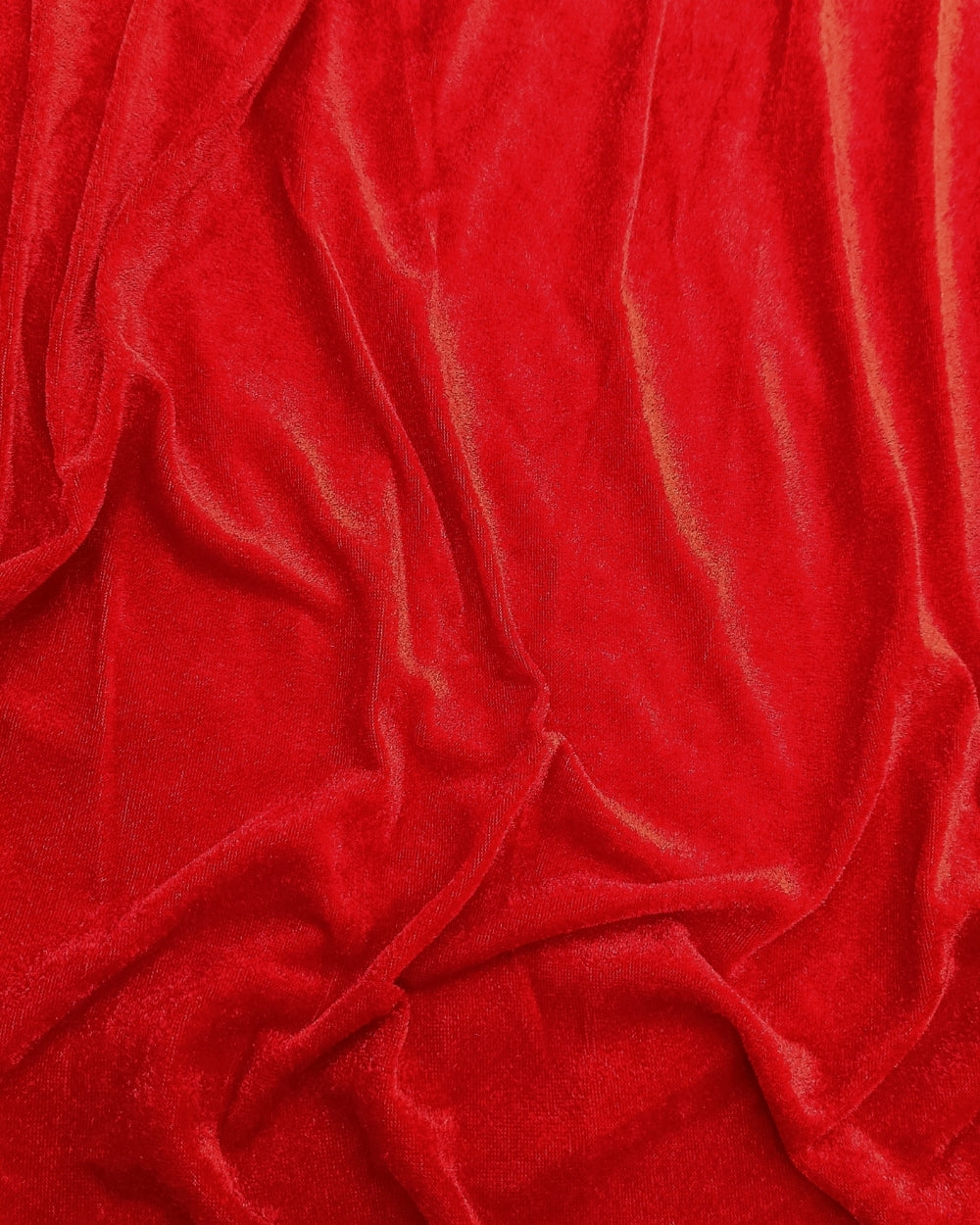Plain Velvet Red Colour 60 Inches Width