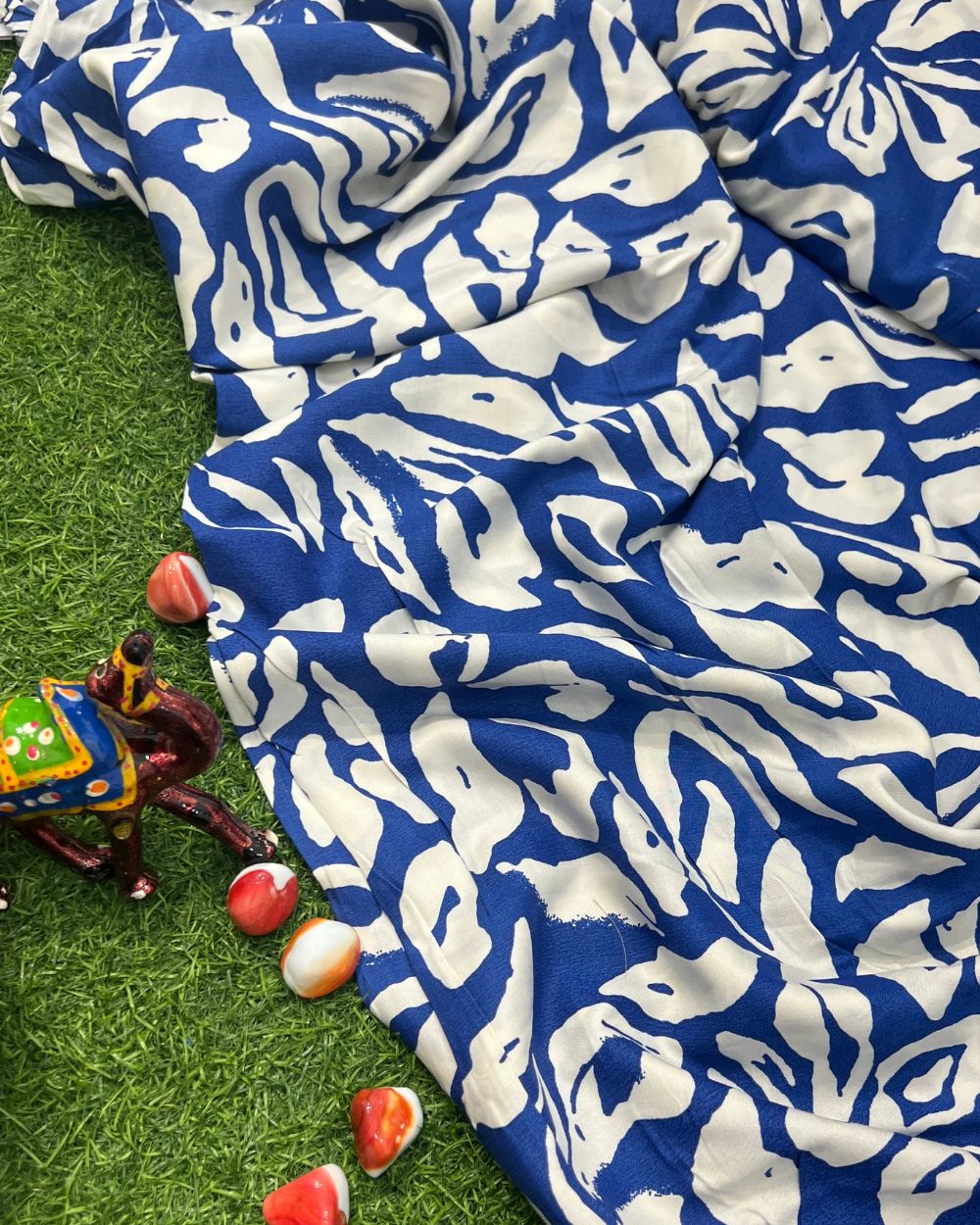 Printed Rayon Blue Colour 54 Inches Width