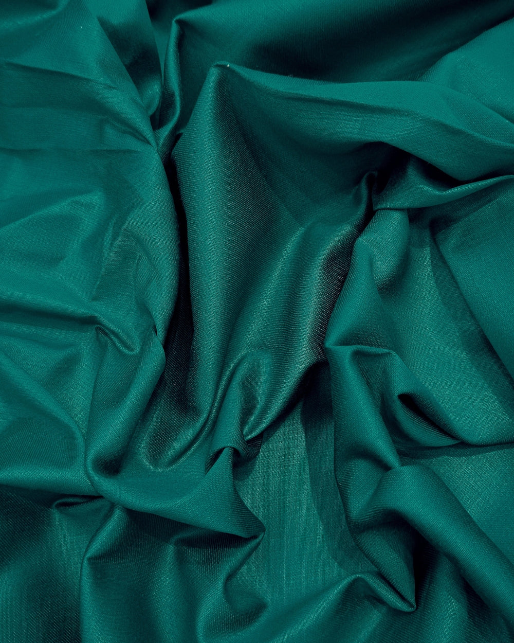 Plain Glaze-Cotton Peacock Green Colour 42 Inches Width