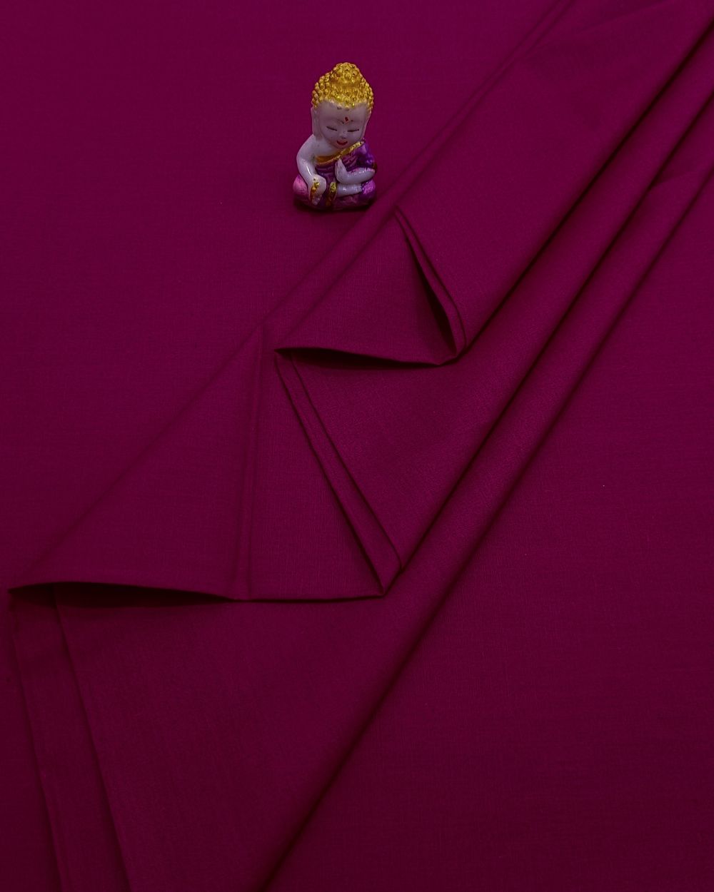 Plain Poplin-Cotton Rani Pink Colour 42 Inches Width