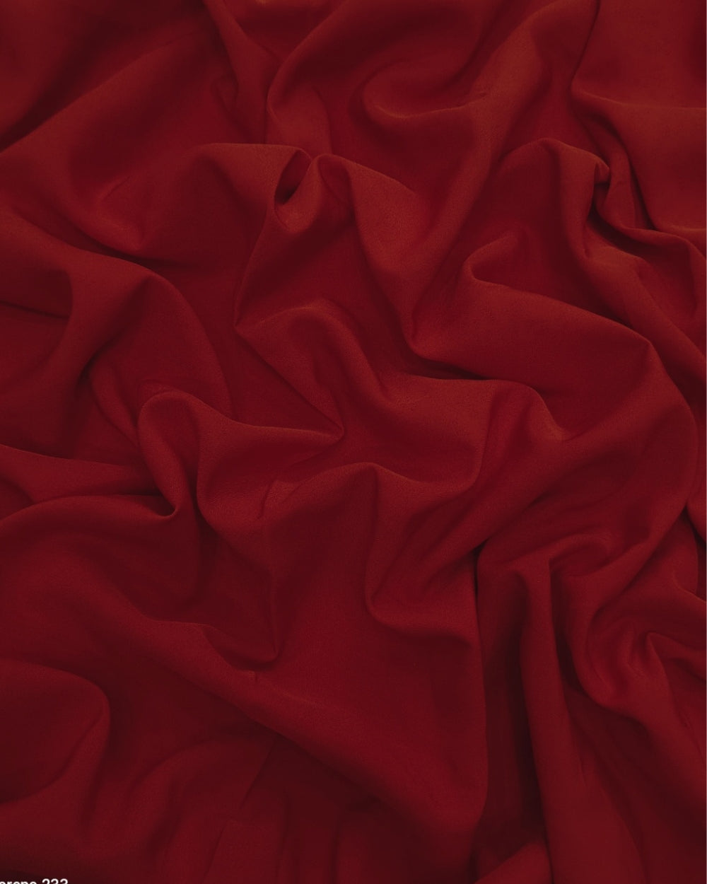 Plain Butter Crepe (American) Rose Red Colour 42 Inches Width