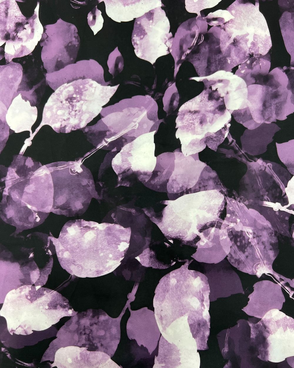 Printed Fiona Purple Colour 44 Inches Width