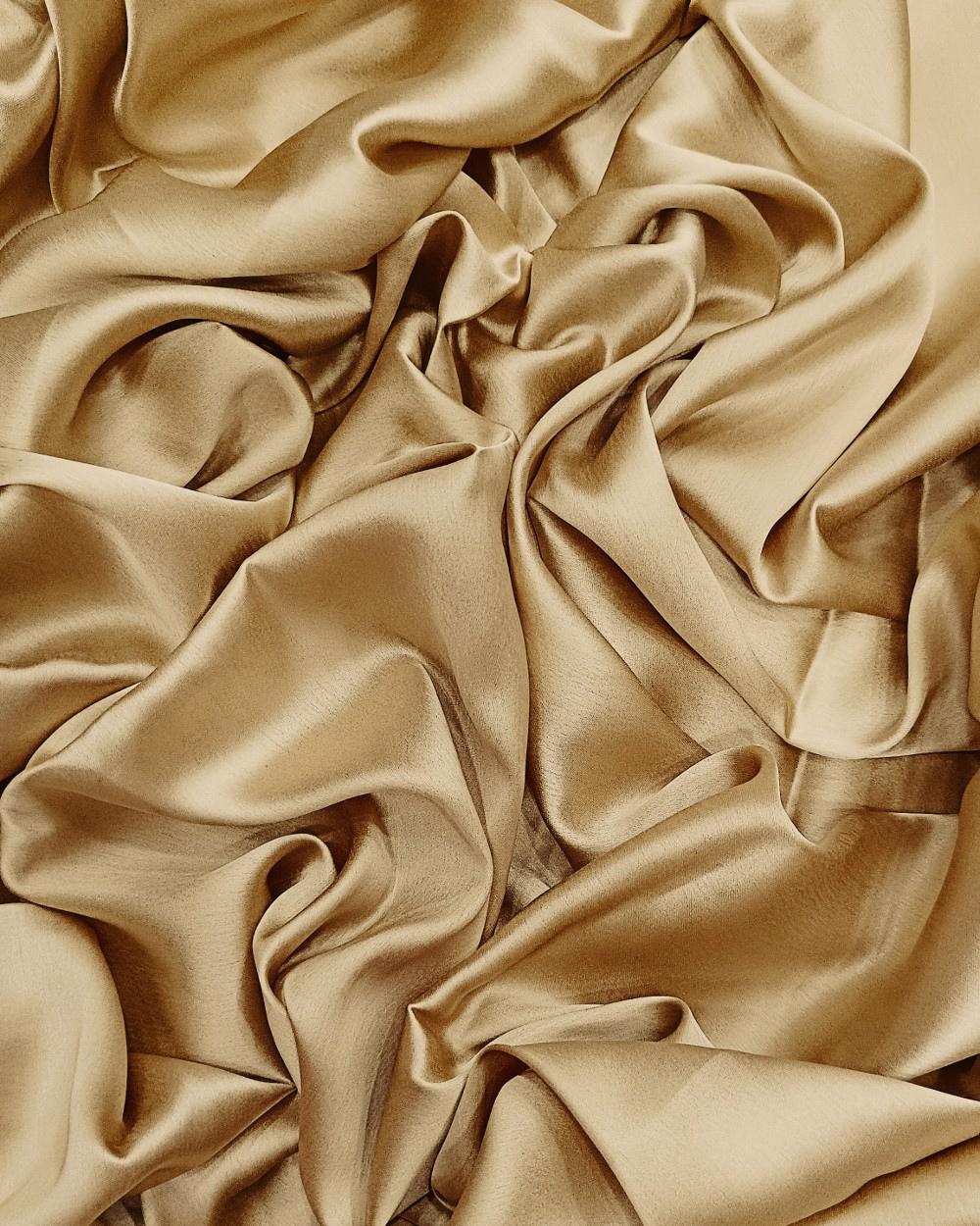 Plain Japan Satin Golden Colour 42 Inches Width