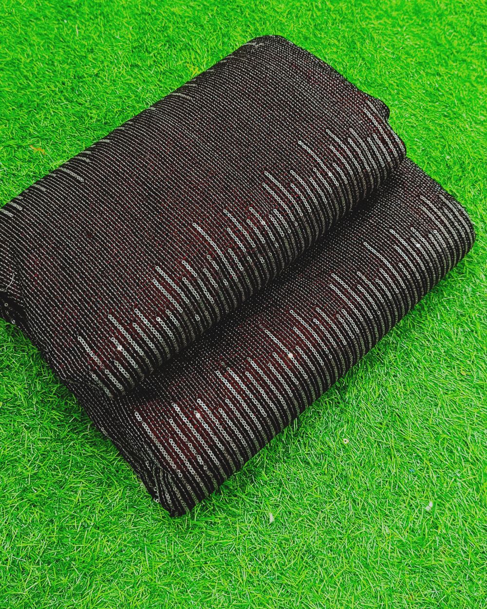 Velvet Work Maroon Colour 43 Inches Width