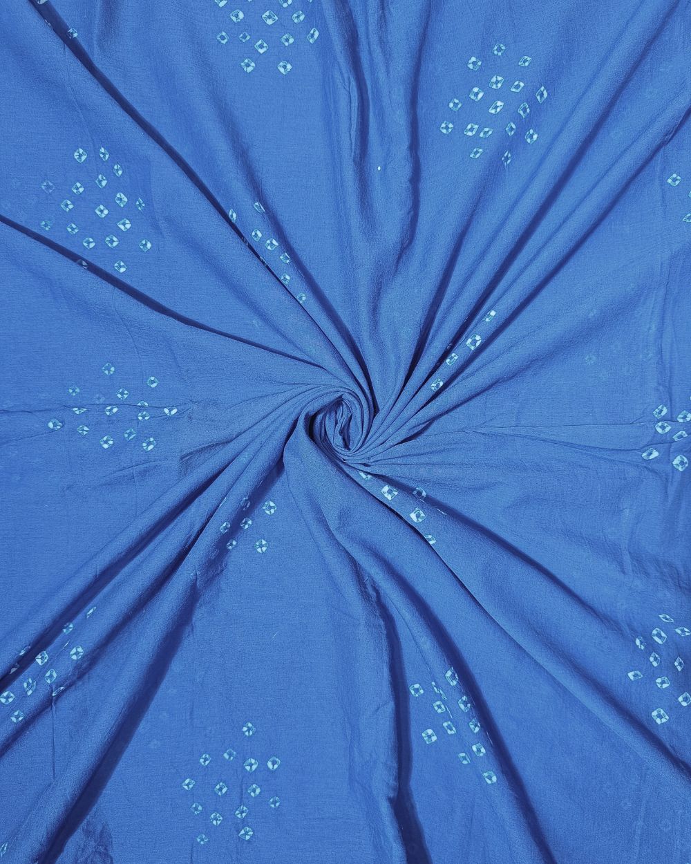 Pure Soft Cotton Bandhani Print Blue Colour 44 Inches Width